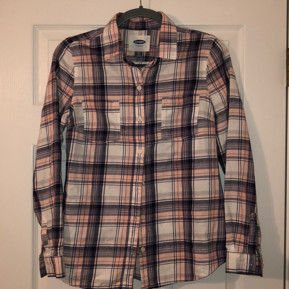 Plaid Flannel Button Down Shirt